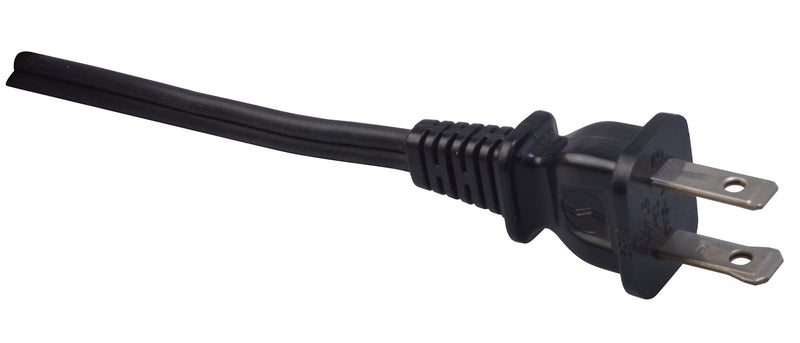 Woods Southwire Appliance Cord with Mini Plug - Designed for Countertop Kitchen Appliances - Polarized Slotted Connectors - Black - 2 Foot - HPN 18/2 Replacement Extension - Image 3