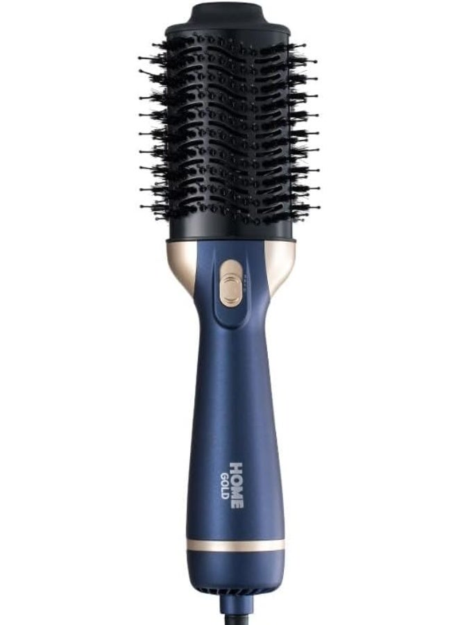 هوم جولد فرشاة مجفف شعر مشط هواء ساخن 1200W لدمج النفخ والتسريح لجميع أنواع الشعر، مشط تسريح متعدد الوظائف ومتعدد الاستخدامات بطلاء سيراميك - Image 1
