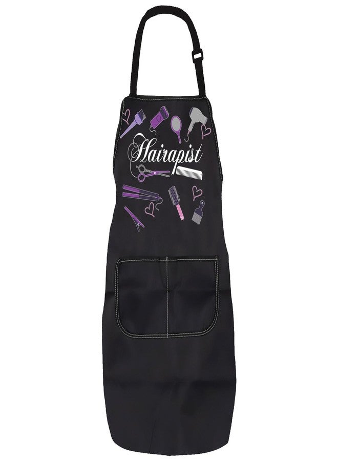 PXTIDY Hair Stylist Apron With Pockets Barber Aprons Beauty Salon Aprons Hair Stylist Gift Waterproof Apron Adjustable (Hairapist Apron) - Image 1