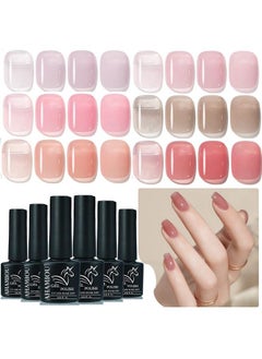 Gel Nail Polish Nude Gel Polish Kit Sheer Milky White Icy Jelly Translucent Gel Polish Set Color Neutral Soak Off Art Home Diy Manicure Salon Varnish6Pcs - pzsku/Z5721BBA782B7549499CAZ/45/_/1683269420/578f4735-4faa-4012-b514-d9191cb67c25