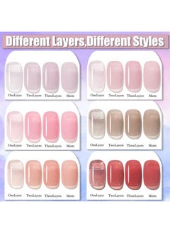 Gel Nail Polish Nude Gel Polish Kit Sheer Milky White Icy Jelly Translucent Gel Polish Set Color Neutral Soak Off Art Home Diy Manicure Salon Varnish6Pcs - pzsku/Z5721BBA782B7549499CAZ/45/_/1683269423/f80a8ae5-3094-440a-87e6-9393b4c00dcb