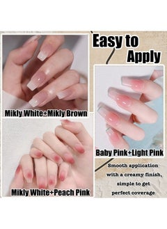 Gel Nail Polish Nude Gel Polish Kit Sheer Milky White Icy Jelly Translucent Gel Polish Set Color Neutral Soak Off Art Home Diy Manicure Salon Varnish6Pcs - pzsku/Z5721BBA782B7549499CAZ/45/_/1683269430/320f1831-f3ef-40d2-a797-323034fb08aa