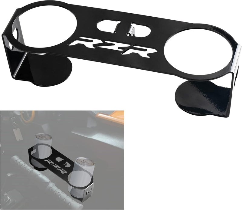 Kihor Polaris RZR Garb Bar Cup Holder - Black, Compatible with RZR 900/570/800/XP 1000/XP Turbo - Image 2