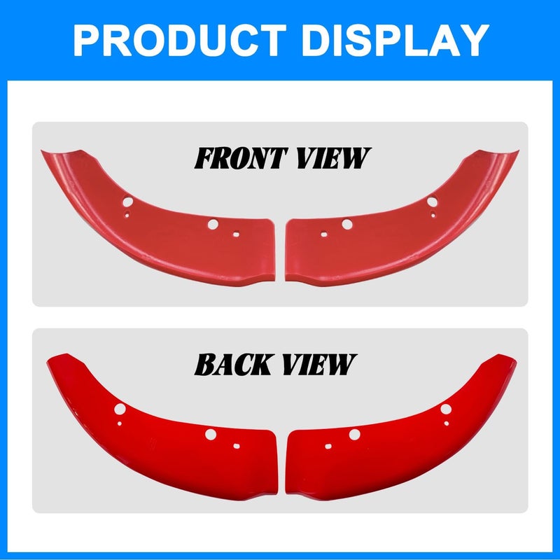 Collect Light Front Bumper Lip Splitter Protector for 2015-2024 Dodge Charger Scat Pack/SRT & 2019-2024 Charger GT/RT (Red) - Image 2