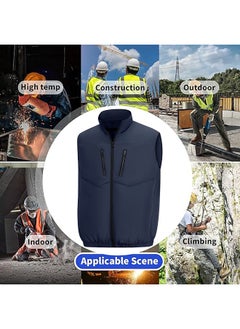 BESTIS Updated Version Cooling Vest for Men Women Hot Weather with 20000mAh Battery 12V Fans Air Conditioner Short Sleeve Jacket Fan Vest-4XL  - Image 2