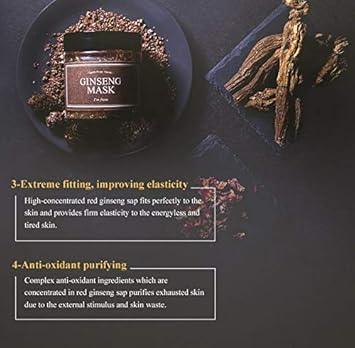 Imfrom Im from Ginseng Mask detox elasticity prevent fine lines 397 ginseng extract 120g 423oz - Image 5