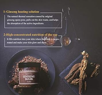 Imfrom Im from Ginseng Mask detox elasticity prevent fine lines 397 ginseng extract 120g 423oz - Image 4