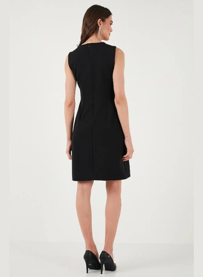 Lela  Lela Standard Fit Belted Crew Neck Mini Dress Women's DRESS 611EL1964 for Women | Best Price UAE