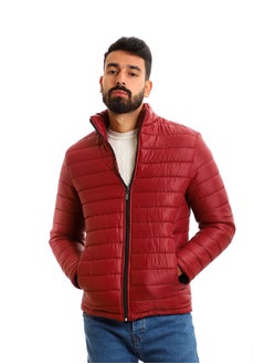 Zipper Full Sleeves Puffer Jacket - Red - pzsku/Z57221E6ADD214DB699ADZ/45/_/1669802202/74cdde20-8bbb-4e13-8bbb-cd99954d4134