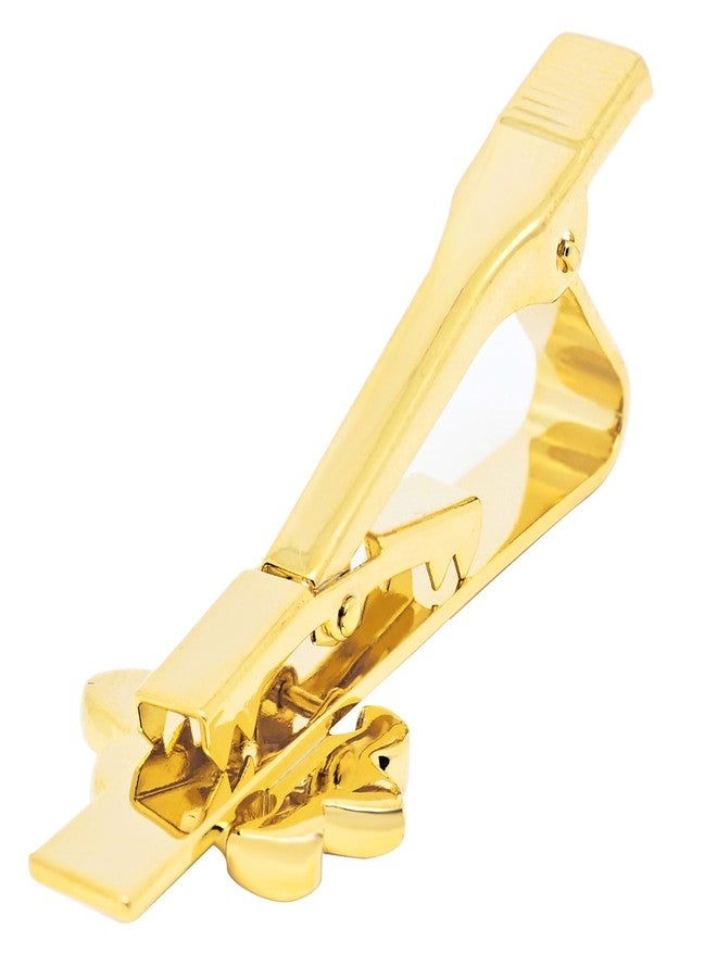 ZEEY Unique Flower Shaped Lady Men Tie Clip In Gift Case Golden Men's Tie Pin Bar for Regular Necktie Daily Business Anniversary Wedding Occasions - Image 3