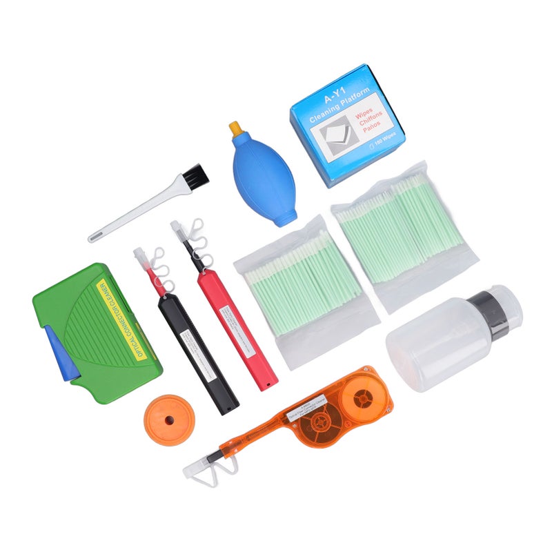 12 Pcs Fiber Optic Cleaning Kit 1.25mm 2.5mm SC FC ST LC MU MPO MTP Optical Fiber Connector Cleaner - Image 4