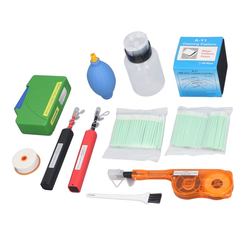 12 Pcs Fiber Optic Cleaning Kit 1.25mm 2.5mm SC FC ST LC MU MPO MTP Optical Fiber Connector Cleaner - Image 3