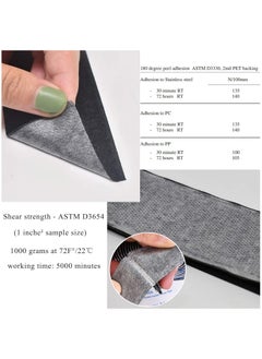 3M 2 Pcs Strong Sticky Tape, 2.5cm×5m Waterproof Velcro Tape Strips, Heavy Duty Double Side Mounting Tape, Suitable for Organizing Window Screens, Power Strips, Picture Frames, and More Uses  - Image 3