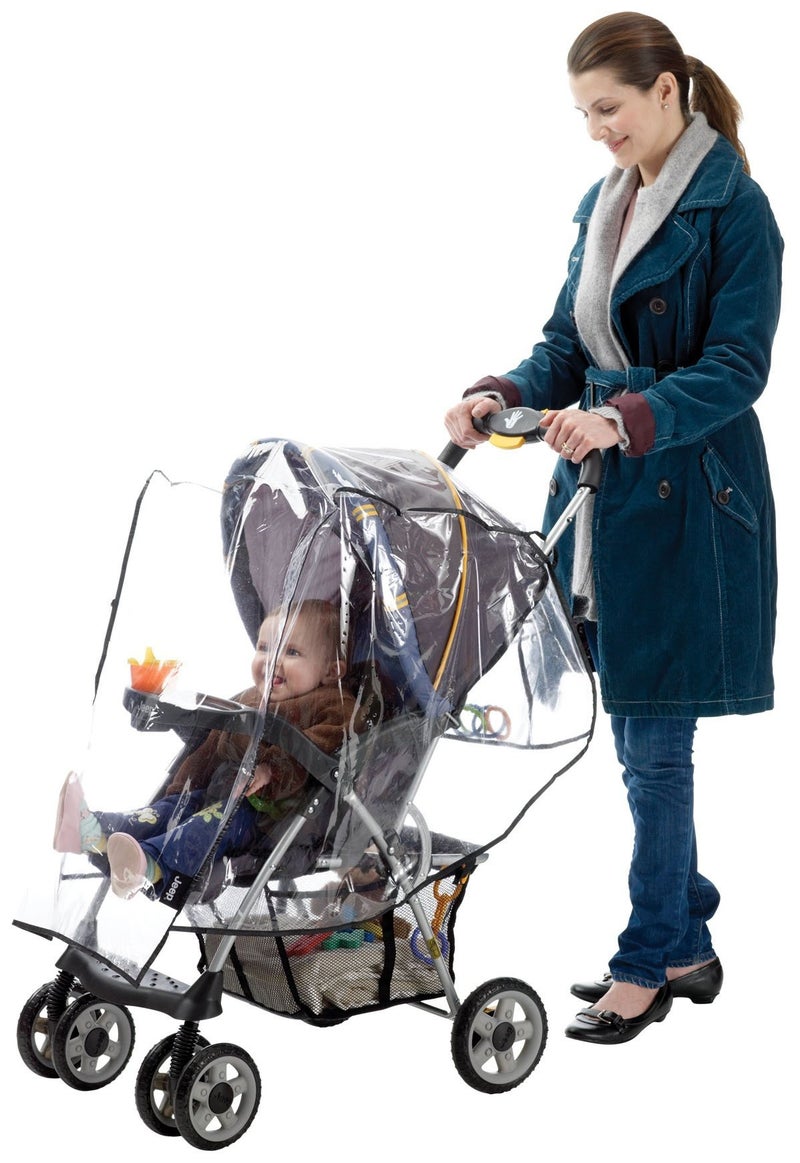 Jeep Standard Stroller Rain Cover, Stroller Rain Cover, Baby Rain Cover, Stroller Accessories, Stroller Weather Shield, Universal Size, Waterproof, Windproof, Ventilation, Clear Vinyl Plastic - Image 2