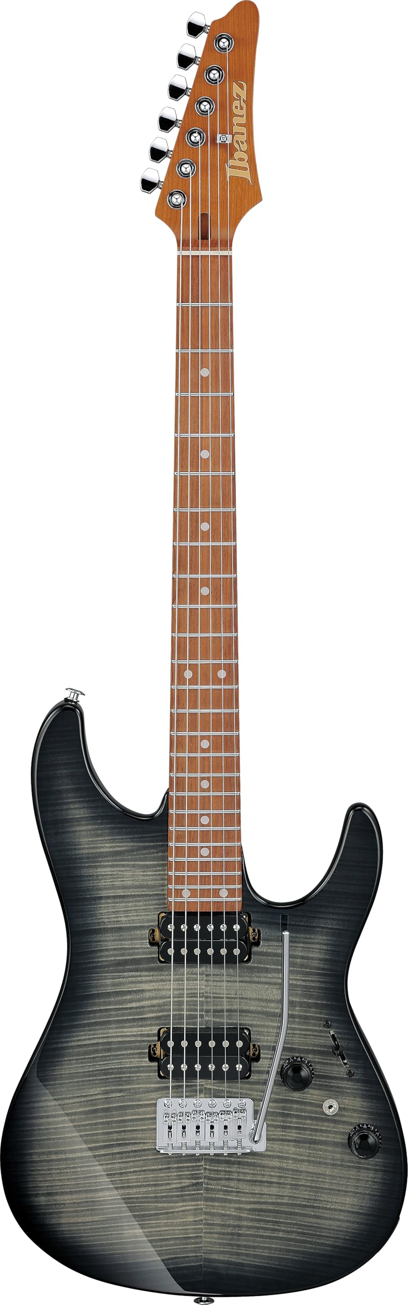 Ibanez إيبانيز AZ24S1F ستاندرد 6 سترينج يميني الجيتار الكهربائي مع رقبة من مابل محمص ولوحة مفاتيح من جتوبا بتدرج شمس أسود شفاف - Image 2