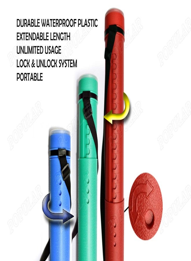 POPULAR Drawing Sheet Holder/Sheet Container/Drafting Tube/Roll Pack – for Engineering Drawing Student, Artist, Architect – for Painting, Artworks, Blueprints, Posters and Scrolls (Black) - Image 3