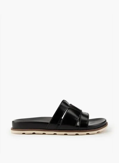 Flora Bella By Shoexpress Flora Bella Panelled Slip-On Sandals