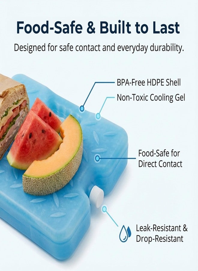 Kona Blue Ice Large Ice Packs for Coolers - Long Lasting Design - Refreezable Reusable Cooler Ice Pack (2) - Image 2