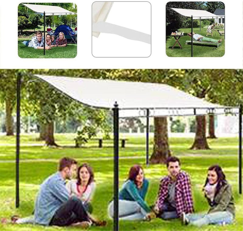 klarako Sun Shade Sail Canopy, Straight Edge Sun Shade Sail, Rectangle Outdoor Shade Cloth Pergola Cover Waterproof Garden Patio Awning Canopy Shade Cloth Tent Cover, Summer Need - Image 1
