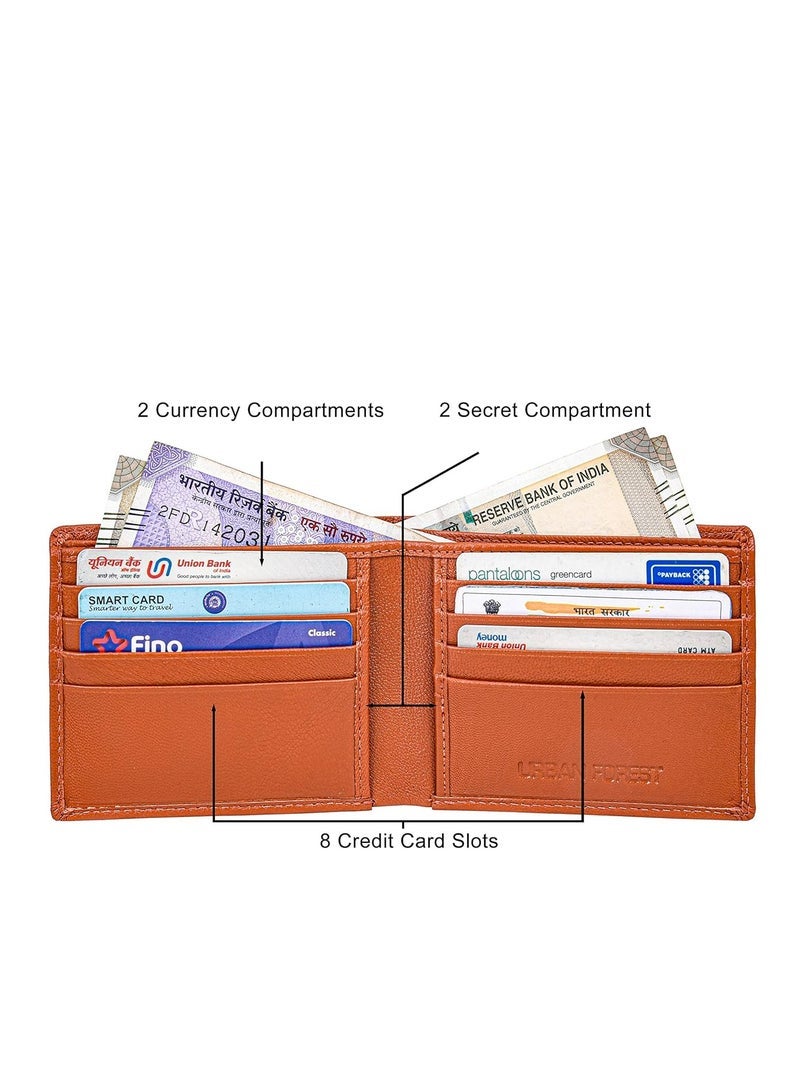 URBAN FOREST George Rust Leather Wallet for Men - Image 3