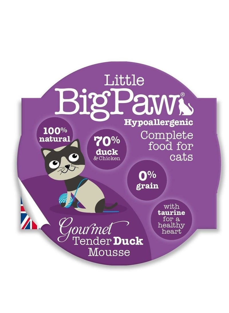 Little Big Paw Little Big Paw Gourmet Duck Mousse Cat And Kitten wet Food 85G - Image 1