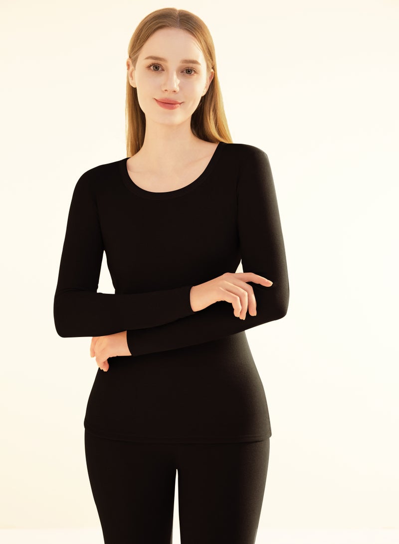 Remy Belle Remy Belle Thermal Underwear for Women Fleece Lined Base Layer Pajama Set Cold Weather - Image 2