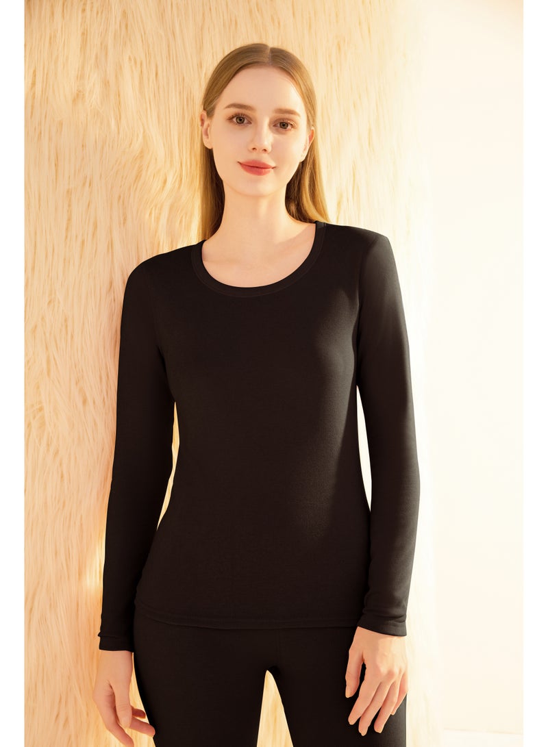 Remy Belle Remy Belle Thermal Underwear for Women Fleece Lined Base Layer Pajama Set Cold Weather - Image 3