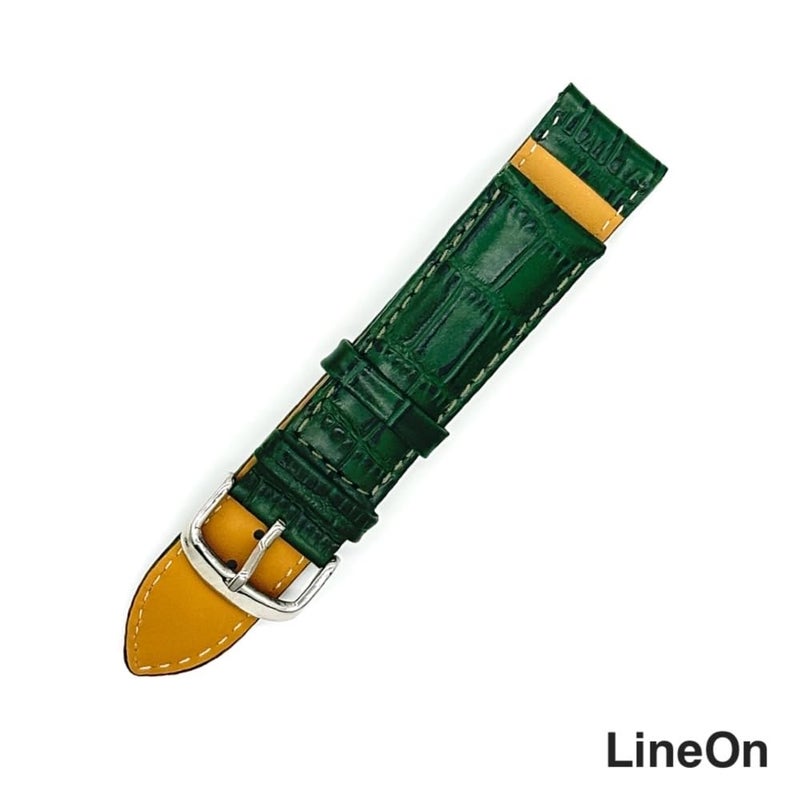 Lineon 22mm Half Padded Genuine Leather Mens Watch Strap For Branded Watches Compitable with Titan, Timex, Casio, Sonata, Tool and Pins Include - Image 4