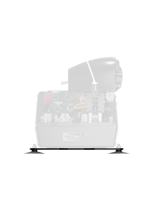 موزة موَزا محول تثبيت قاعدة الطيران – لوح فولاذي ‎220×220 ملم، سمك 4 ملم، متوافق مع أكواب الشفط، لتثبيت آمن لمحاكاة الطيران - Image 1