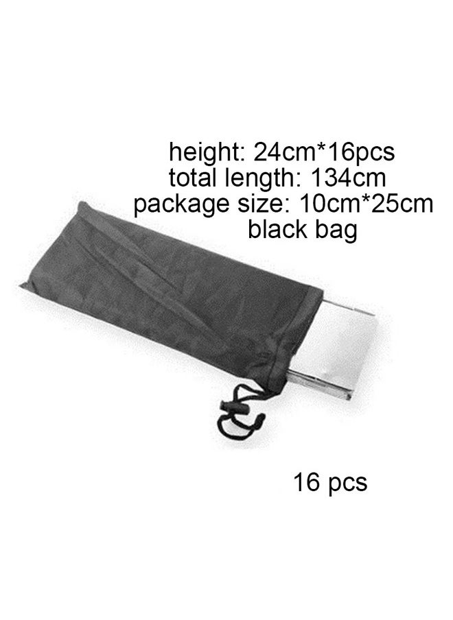 16-Plate Foldable Outdoor Camping Stoves Windscreen And Storage Bag