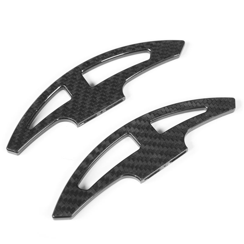 Extend Length Upgrade Carbon Fiber Paddle Shifters Gloss Black Replacement for E46 E90 E92 E93 M3 08‑13Cross Grain - Image 3