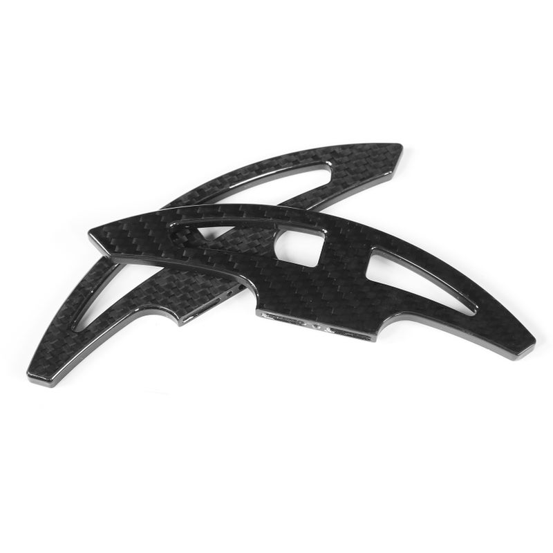 Extend Length Upgrade Carbon Fiber Paddle Shifters Gloss Black Replacement for E46 E90 E92 E93 M3 08‑13Cross Grain - Image 4