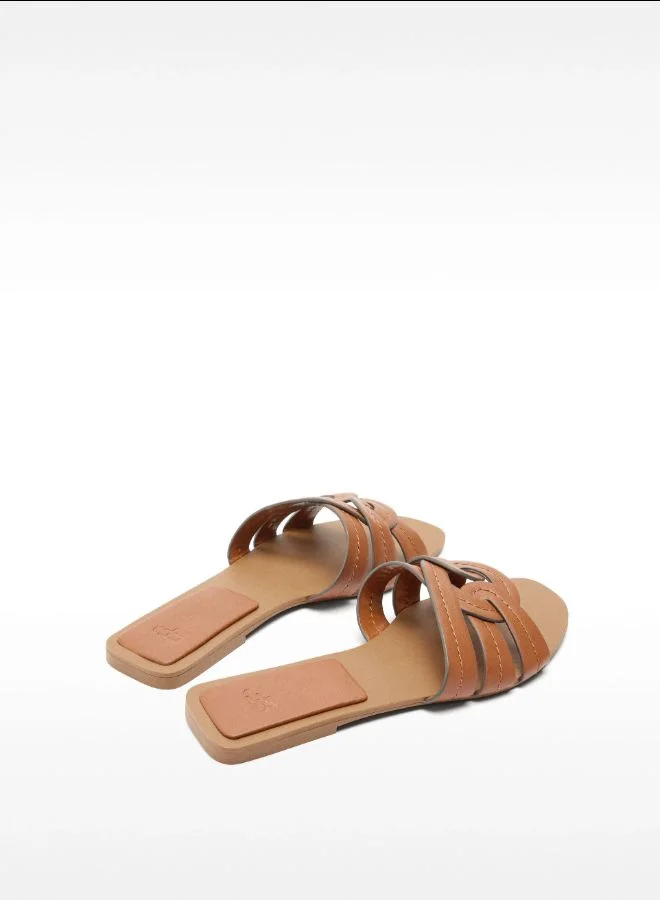 PARFOIS Crossed Flat Sandals