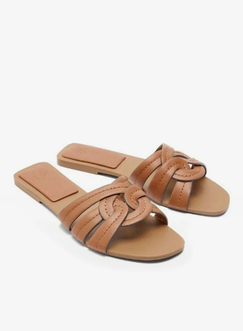PARFOIS Crossed Flat Sandals