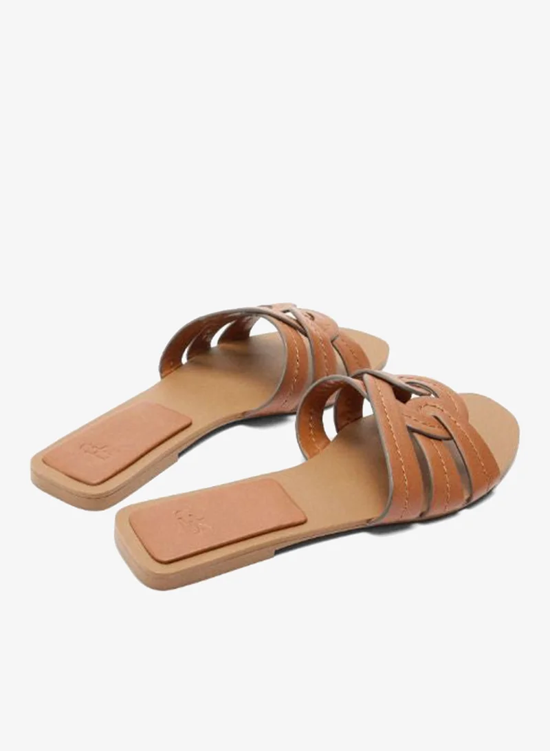 PARFOIS Crossed Flat Sandals
