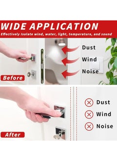 Generic Rubber Weather Stripping Door Seal Strip, Door Rubber Weather Seal Strip, Self-Adhesive Door Weatherstripping Soundproofing Door Seal Strip for Windows(6m, brown)  - Image 5