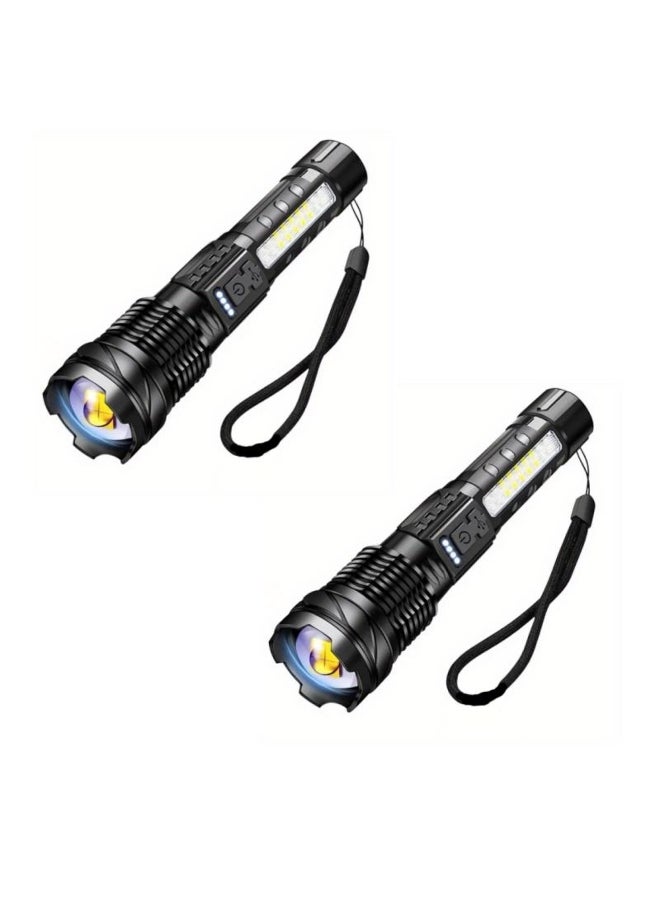 Super Powerful Rechargeable Torch Flood Light, For Outdoor Camping, Fishing, Hunting, Climbing, Adventure Emergency - Image 2