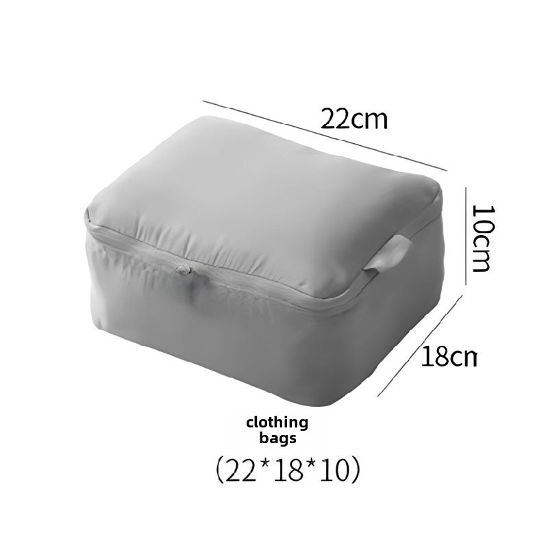 Travel Compression Packing Cubes 6-Piece Set Gray [clothing bag 1]]