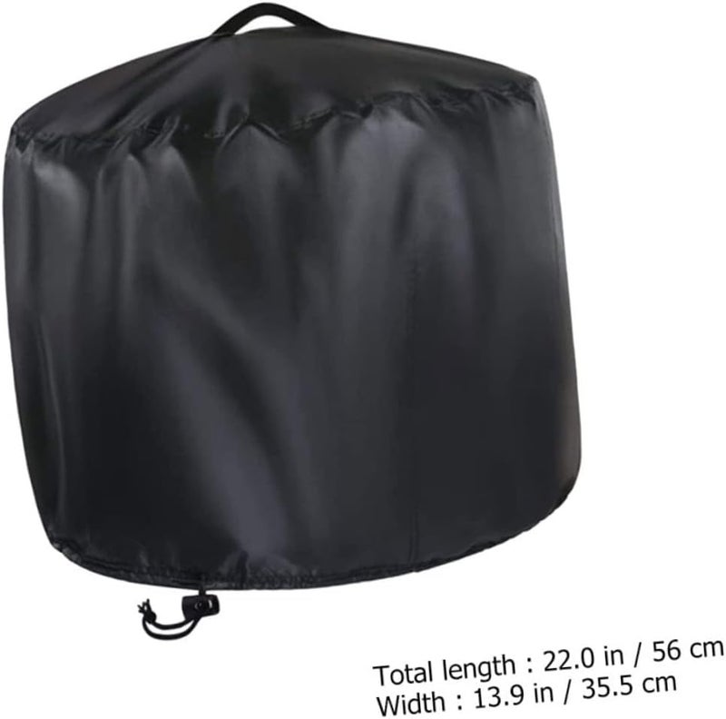 Garden Fire Pit Cover Barbecue Oven Cover Outdoor BBQ Protector Fire Pit Round - Image 2