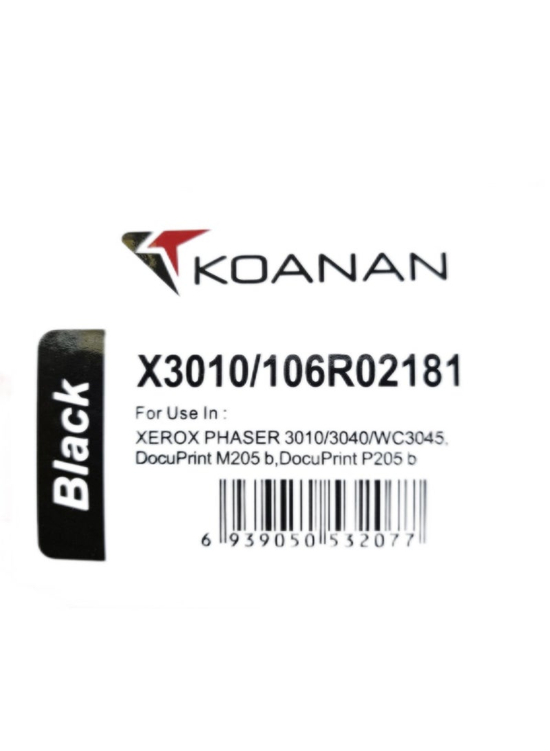 KOANAN Compatible toner cartridge for Xerox Phaser 3010 3040 3045 printer 106R02183 106R02182 with chip Xerox Work Centre P3010/p3040/wc-3045 For Toner Beige/Black - Image 3