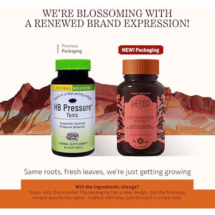 Herbs Etc. HB Pressure Tonic Softgels - Herbal Supplement for Cardiovascular Health & Healthy Circulation - Linden, Hawthorn & European Mistletoe - Gluten-Free & Organic - 60 Count (60 Servings) - Image 2
