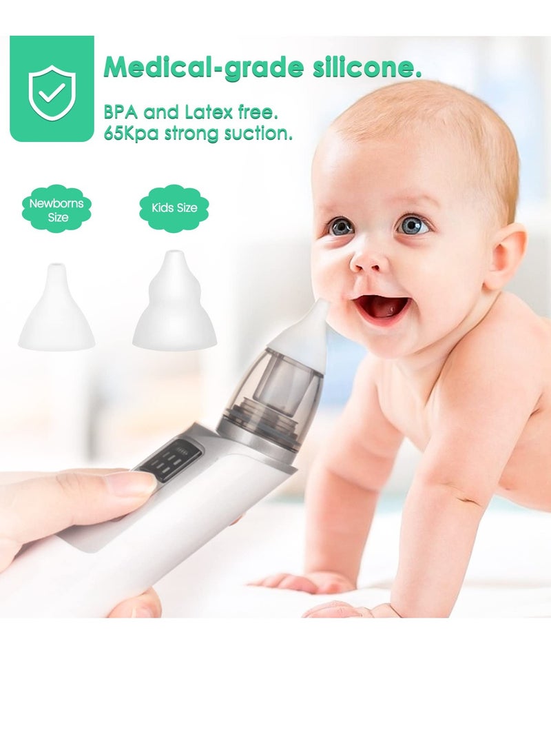 Zikra Electric Baby Nasal Aspirator - Rechargeable Nose Suction Cleaner for Newborns and Toddlers, 6 Suction Levels for Effective Mucus Removal and Booger Cleaning. - Image 2