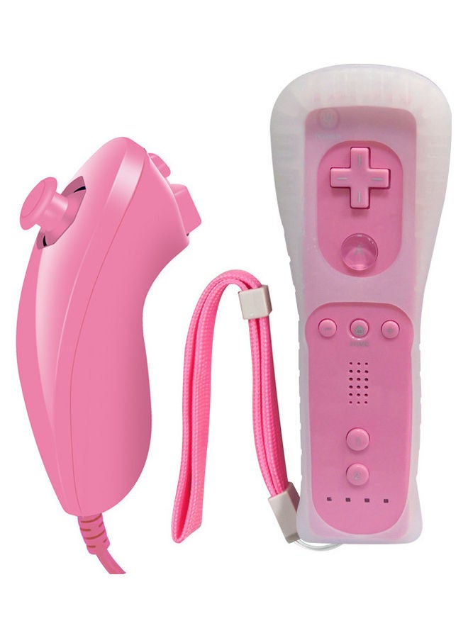 Left And Right Straight And Curved Handle With Silicone Sleeve And Hand Strap For Nintendo Wii - Image 1