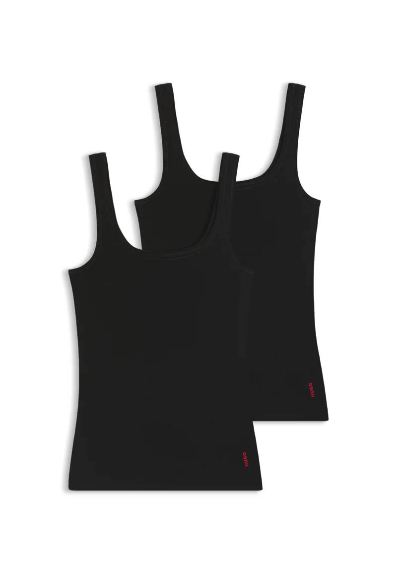 هوجو Two-pack of vests in stretch-cotton jersey
