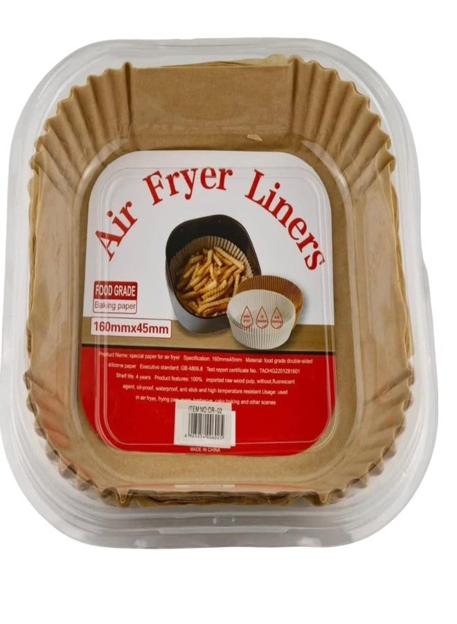 Drumstone (𝐒𝐩𝐞𝐜𝐢𝐚𝐥 𝐰𝐢𝐭𝐡 𝟏𝟎 𝗬𝗲𝗮𝗿𝘀 𝗪𝗮𝗿𝗿𝗮𝗻𝘁𝘆) Air Fryer Disposable Paper Liners 160mm x 45mm | Non-Stick Baking Parchment for Oil-Free Cooking - Image 1