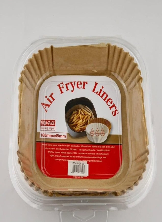 Drumstone (𝐒𝐩𝐞𝐜𝐢𝐚𝐥 𝐰𝐢𝐭𝐡 𝟏𝟎 𝗬𝗲𝗮𝗿𝘀 𝗪𝗮𝗿𝗿𝗮𝗻𝘁𝘆) Air Fryer Disposable Paper Liners 160mm x 45mm | Non-Stick Baking Parchment for Oil-Free Cooking - Image 2
