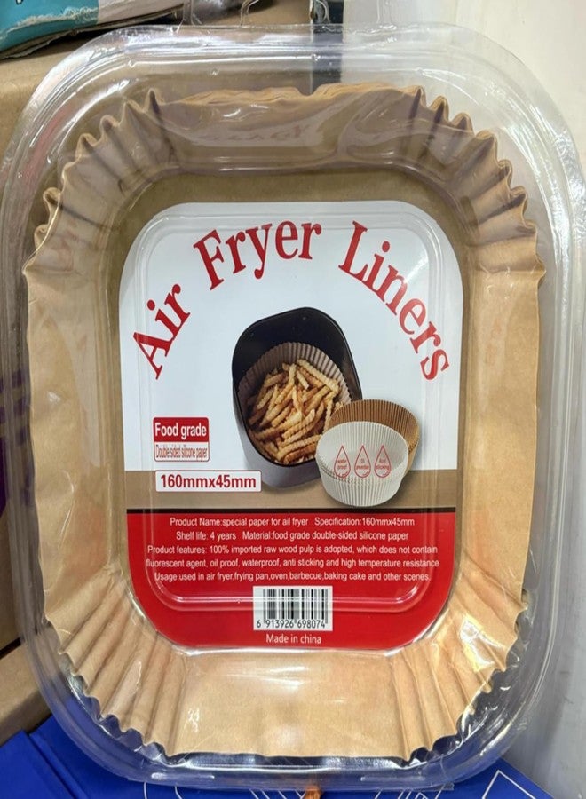 Drumstone (𝐒𝐩𝐞𝐜𝐢𝐚𝐥 𝐰𝐢𝐭𝐡 𝟏𝟎 𝗬𝗲𝗮𝗿𝘀 𝗪𝗮𝗿𝗿𝗮𝗻𝘁𝘆) Air Fryer Disposable Paper Liners 160mm x 45mm | Non-Stick Baking Parchment for Oil-Free Cooking - Image 3