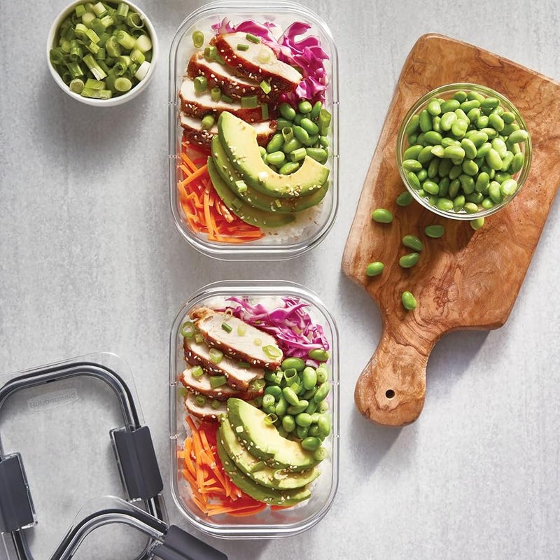 Rubbermaid 2108398 Leak-Proof Brilliance Food Storage Set | 1.3 Cup Plastic Containers with Lids | Microwave and Dishwasher Safe 4.7 Cup, 4-Pack 2041407 - Image 5