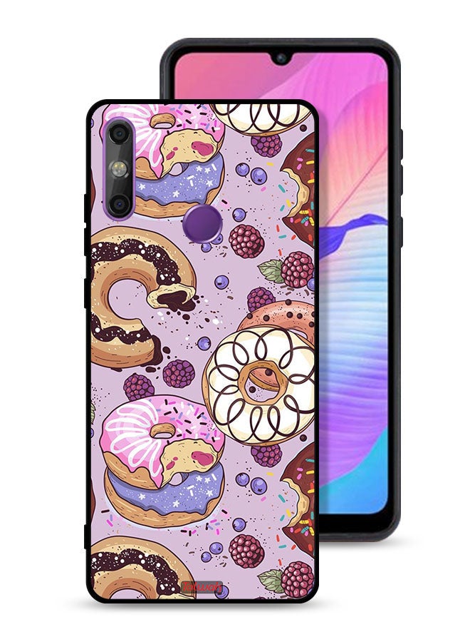 Tolwak Huawei Enjoy 20e Protective Case Cover Donuts Art - Image 1
