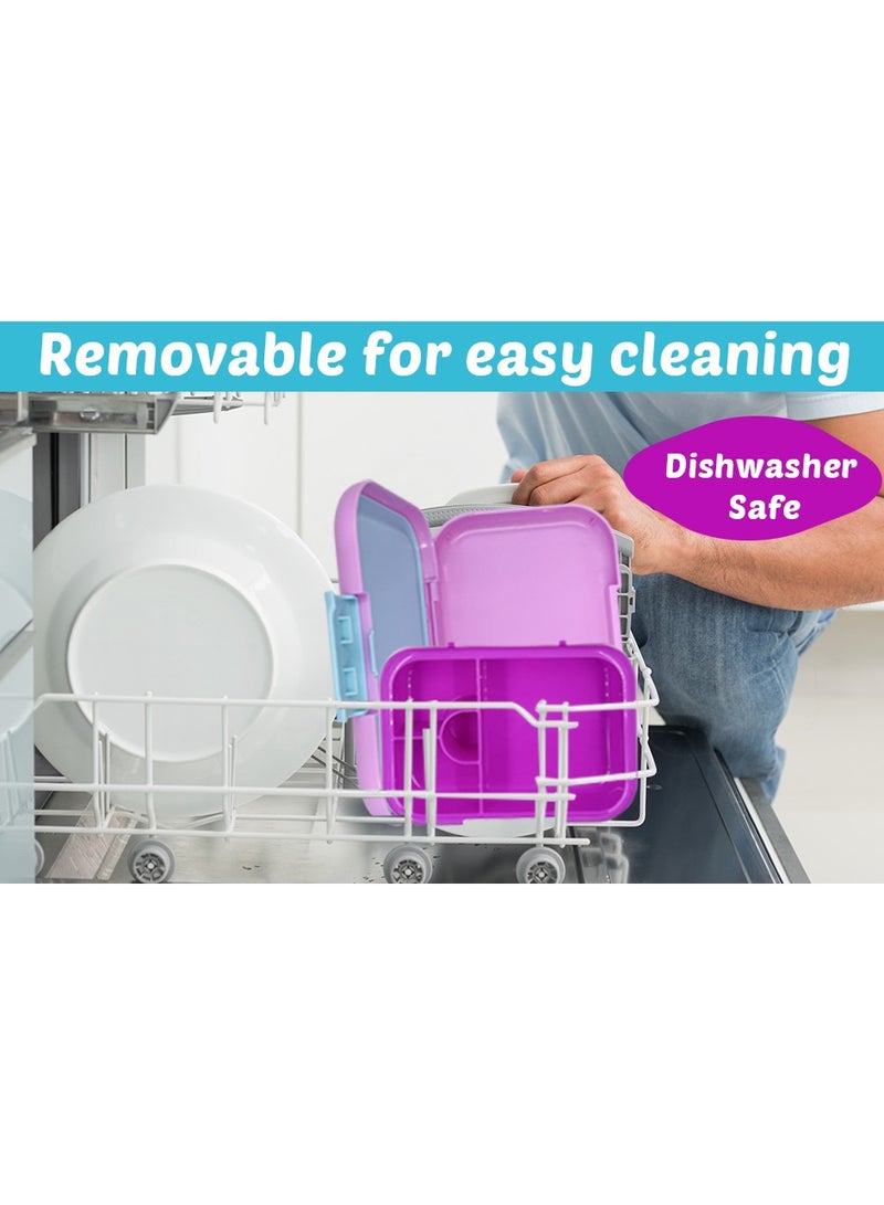 Baitywbnati B&B Bento box with handle 4 compartments - Image 3